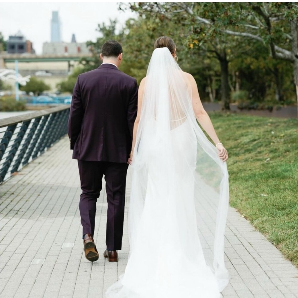 White 9 foot Cathedral Length Bridal Wedding Veil